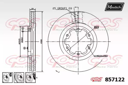 Тормозной диск MAXTECH 857122.6980