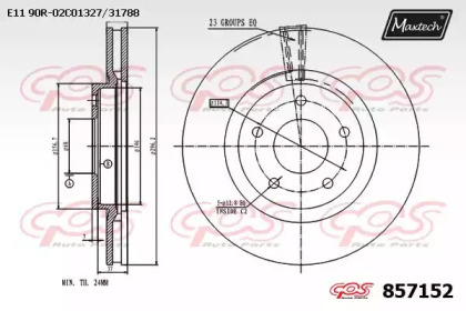 Тормозной диск MAXTECH 857152.0000