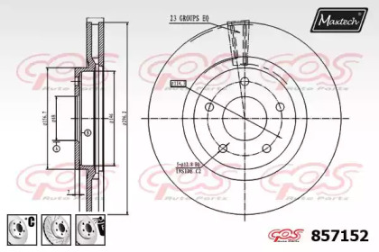 Тормозной диск MAXTECH 857152.6980