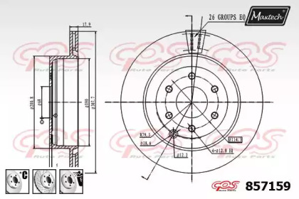 Тормозной диск MAXTECH 857159.6880