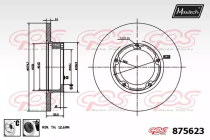 Тормозной диск MAXTECH 875623.6060