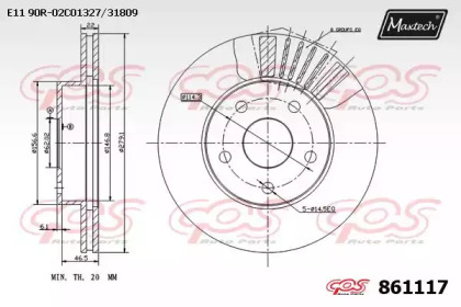 Тормозной диск MAXTECH 861117.0000