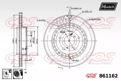 Тормозной диск MAXTECH 861162.6060