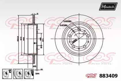 Тормозной диск MAXTECH 883409.6880