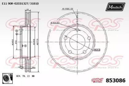 Тормозной диск MAXTECH 853086.0060