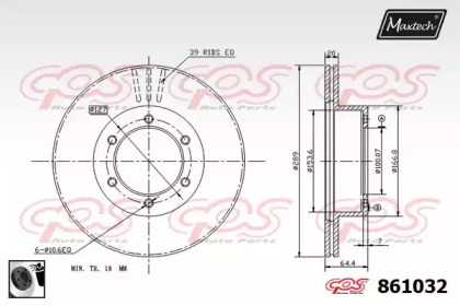 Тормозной диск MAXTECH 861032.0060