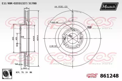 Тормозной диск MAXTECH 861248.0060