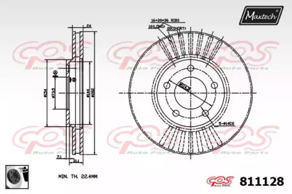 Тормозной диск MAXTECH 811128.0060