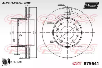 Тормозной диск MAXTECH 875641.0060