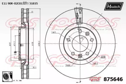 Тормозной диск MAXTECH 875646.0060