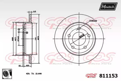 Тормозной диск MAXTECH 811153.0060