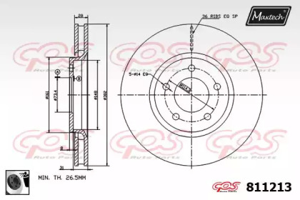 Тормозной диск MAXTECH 811213.0060