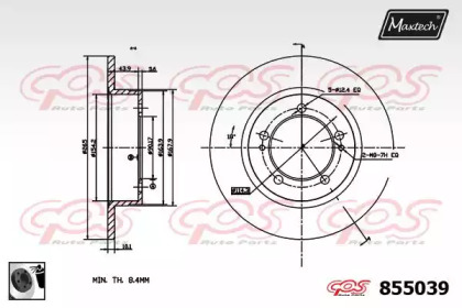 Тормозной диск MAXTECH 855039.0060