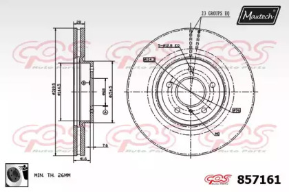 Тормозной диск MAXTECH 857161.0060