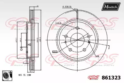 Тормозной диск MAXTECH 861323.0060