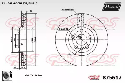 Тормозной диск MAXTECH 875617.0060