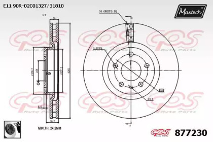 Тормозной диск MAXTECH 877230.0060