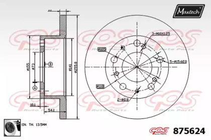 Тормозной диск MAXTECH 875624.0060