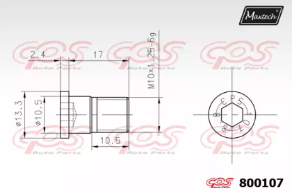 Болт MAXTECH 800107