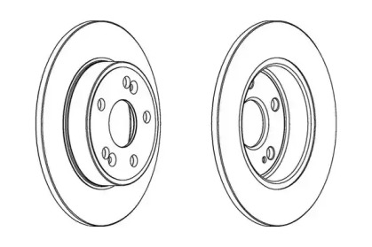 Тормозной диск JURID 561597JC