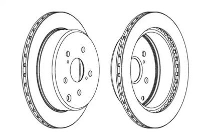 Тормозной диск JURID 561738J