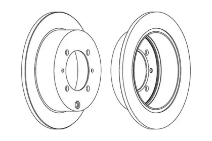 Тормозной диск JURID 562018JC