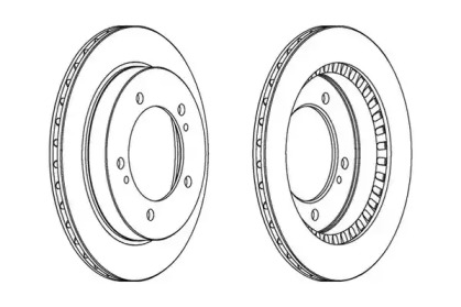 Тормозной диск JURID 562075JC