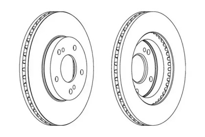 Тормозной диск JURID 562281JC