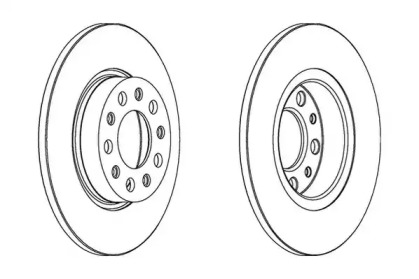 Тормозной диск JURID 562301J
