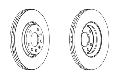 Тормозной диск JURID 562385JC