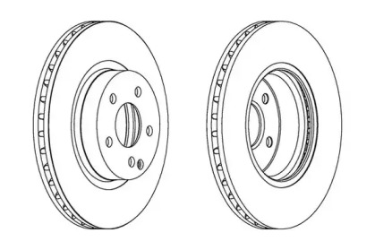 Тормозной диск JURID 562386JC