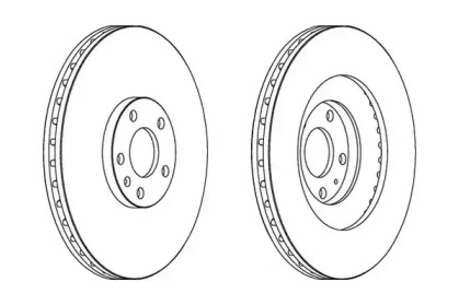 Тормозной диск JURID 562389J