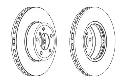 Тормозной диск JURID 562397JC