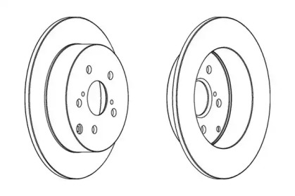 Тормозной диск JURID 562415JC