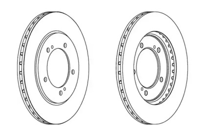 Тормозной диск JURID 562445JC