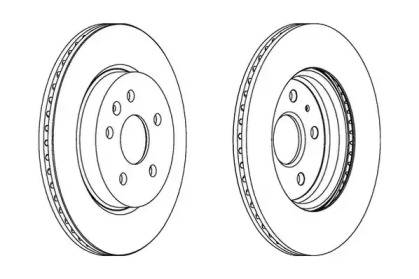 Тормозной диск JURID 562463JC