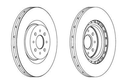 Тормозной диск JURID 562502JC