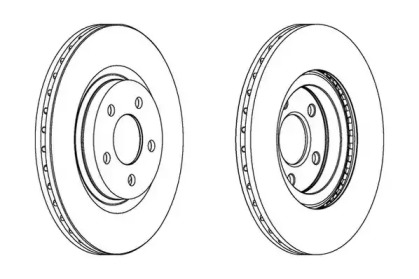 Тормозной диск JURID 562524JC