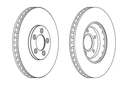 Тормозной диск JURID 562533JC