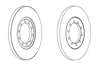 Тормозной диск JURID 562537JC