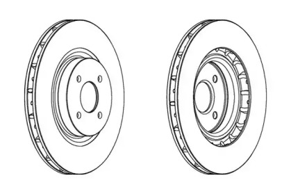 Тормозной диск JURID 562538JC