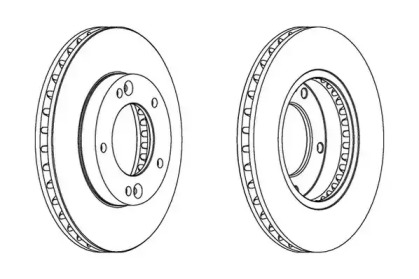 Тормозной диск JURID 562819JC