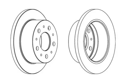 Тормозной диск JURID 562835JC