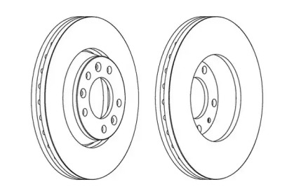 Тормозной диск JURID 562839JC