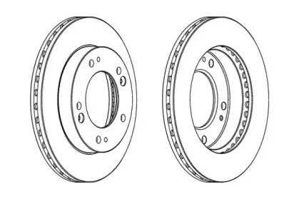 Тормозной диск JURID 562841JC