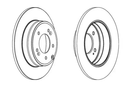 Тормозной диск JURID 562849JC