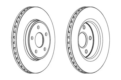 Тормозной диск JURID 562854JC