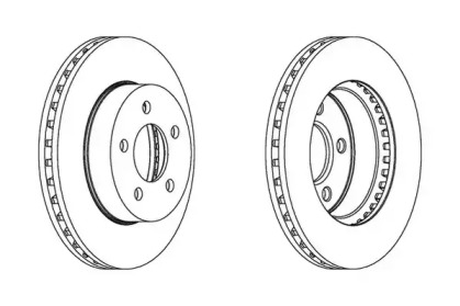 Тормозной диск JURID 562856JC