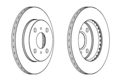 Тормозной диск JURID 562867JC