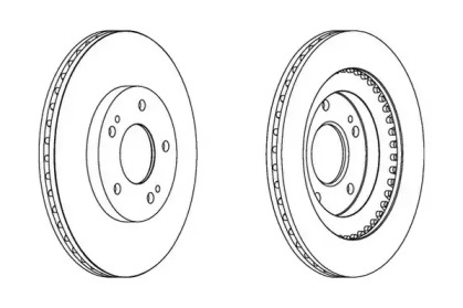 Тормозной диск JURID 562875JC